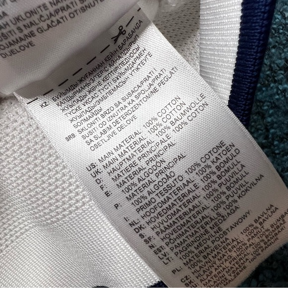 Adidas x Palace On Court Towel Track Jacket in White Blue - Picture 8 of 14